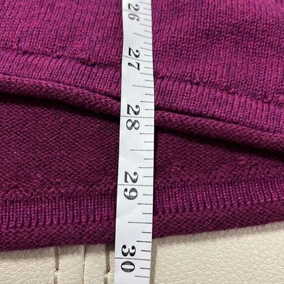 Eddie Bauer Purple V-Neck Sweater Size: M - Picture 7 of 8